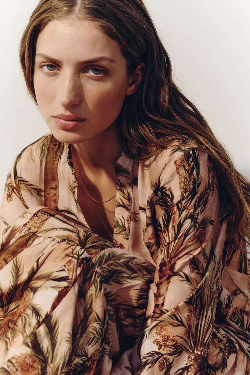 Printed Tiered Dress