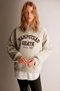 Chandail en molleton avec texte