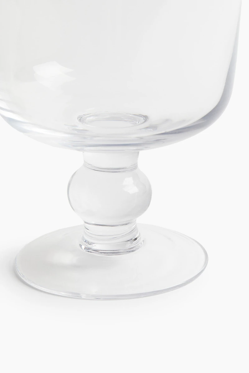 Large Footed Glass Vase