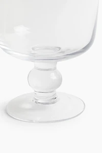 Large Footed Glass Vase