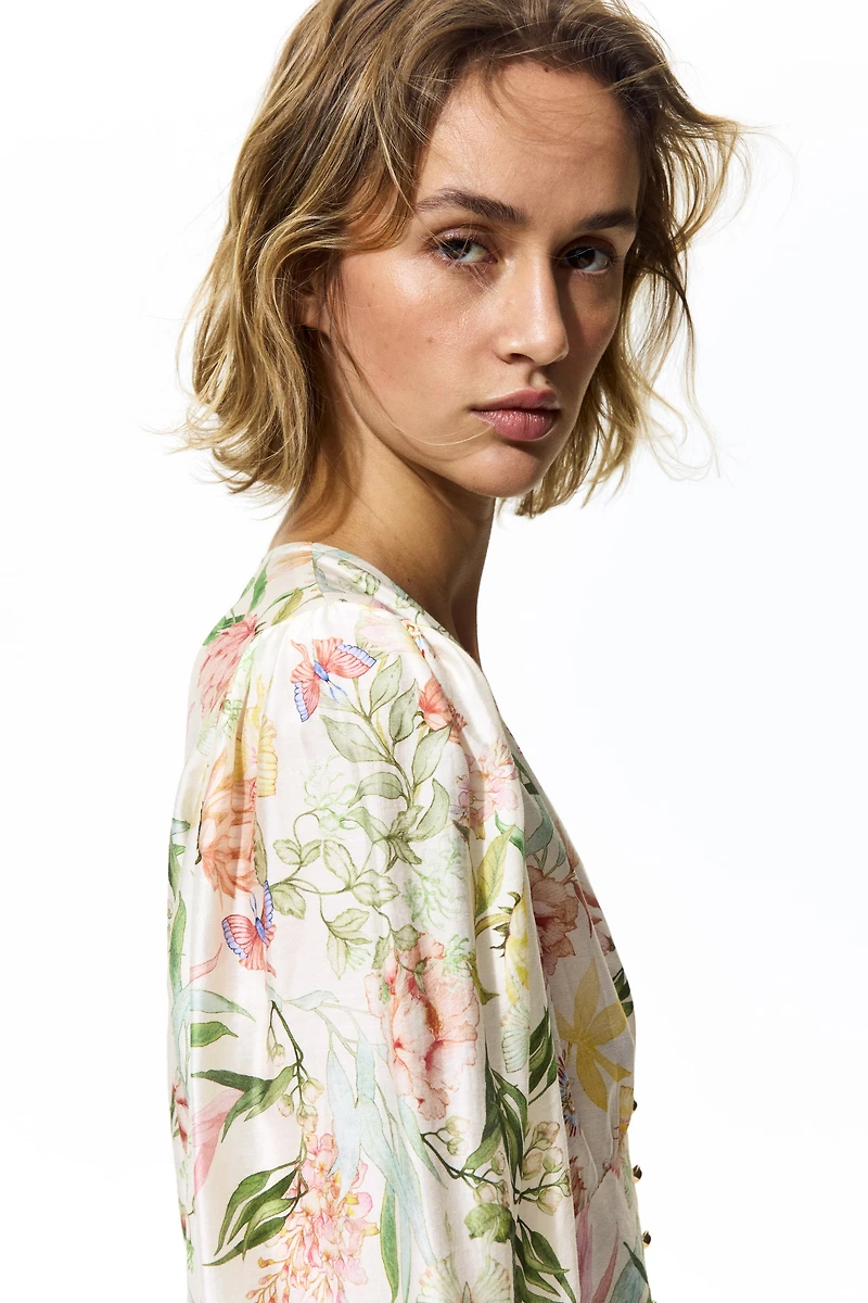 Blouse à encolure en V