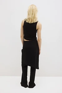 Cooling Slim-Fit Ribbed Shelf-Bra Tank Top