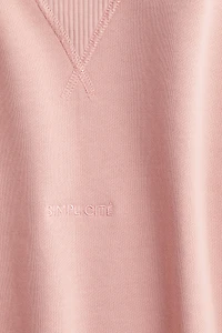 Sweatshirt with Text Motif