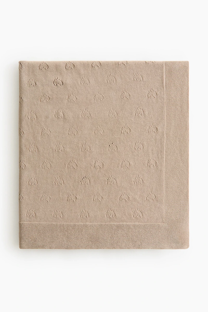 Cotton Pointelle Baby Blanket