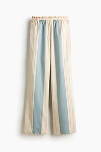 Loose-Fit Poplin Pants