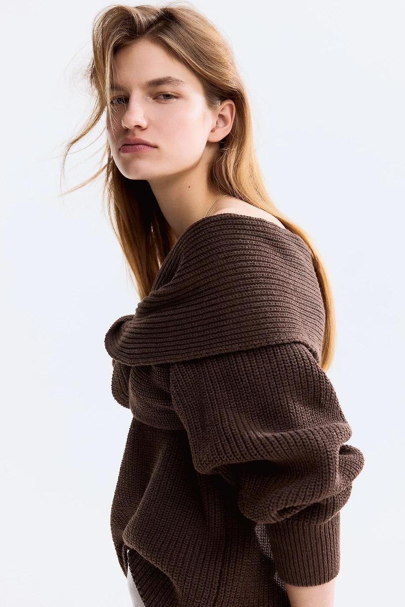 Off-the-Shoulder Sweater