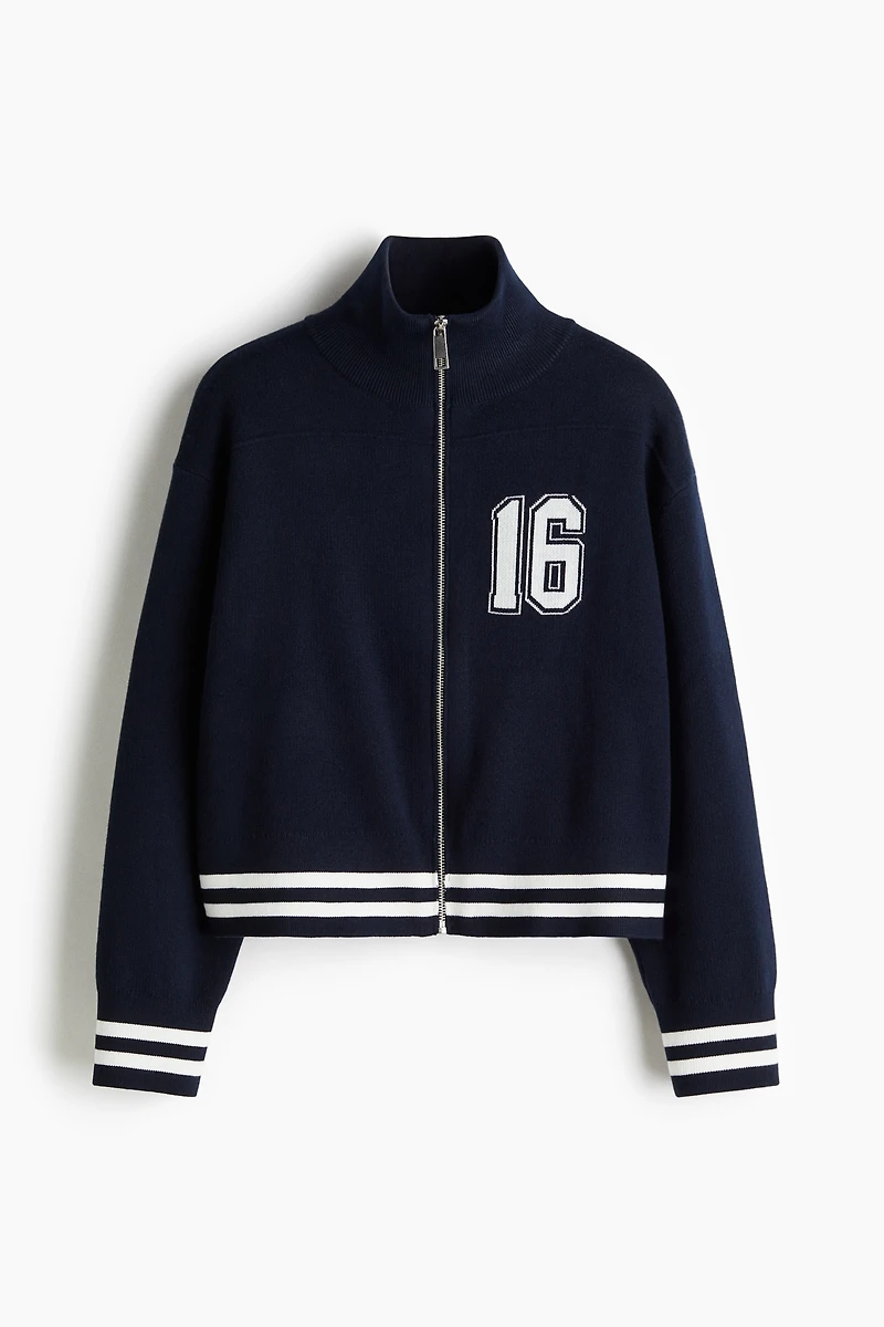 Cardigan with Zipper