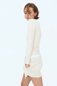 Long-sleeved Microfiber Top