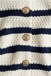 Textured-Knit Cardigan