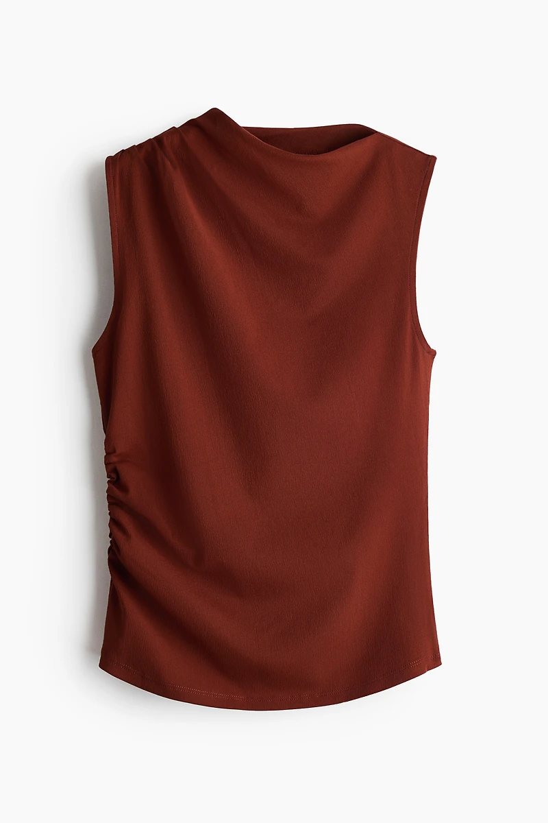 Draped Crinkled Top