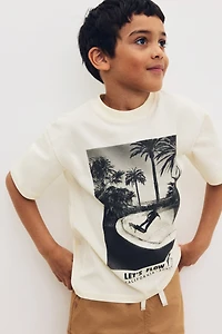 T-shirt ample imprimé