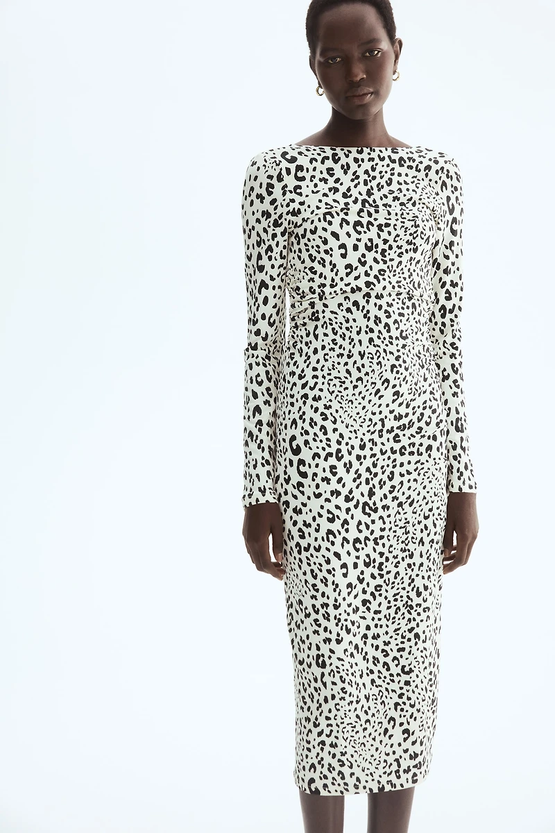 Open-Back Jersey Dress