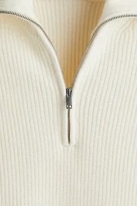 Regular-Fit Half-Zip Sweater
