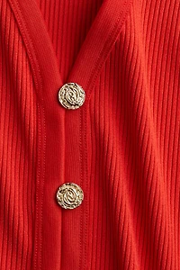 Button-Front Sweater Vest