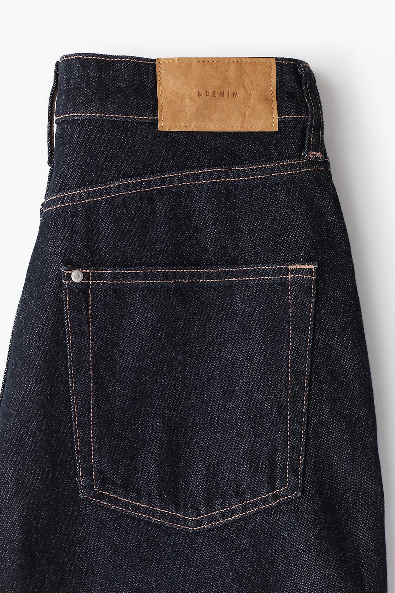 High Rise Barrel Leg Jeans