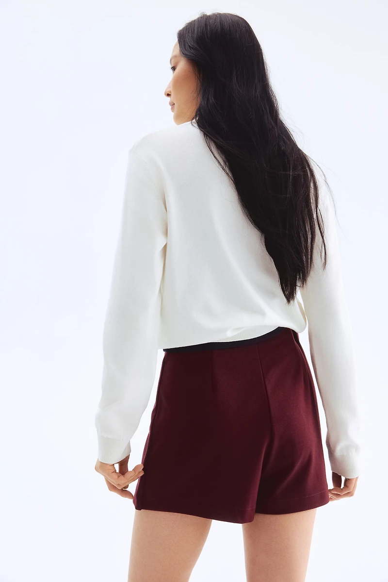 Button-Front Skort
