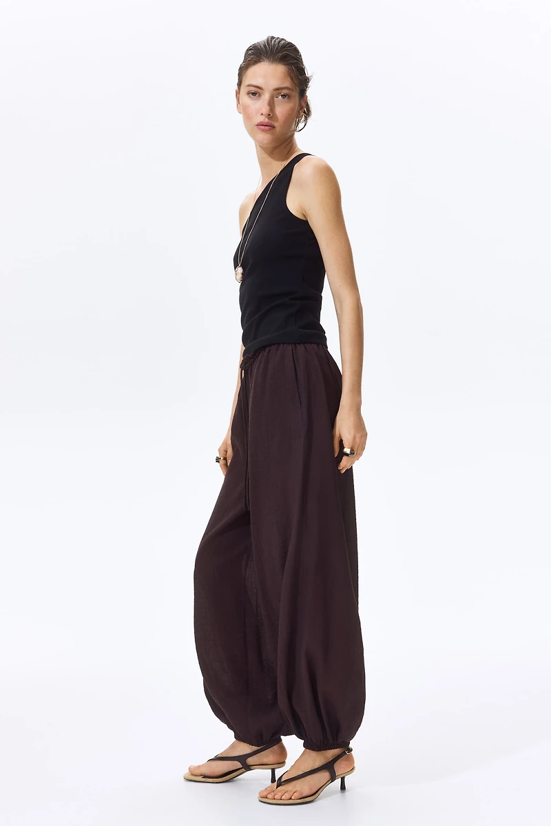 Pantalon à cordon avec jambes ballon