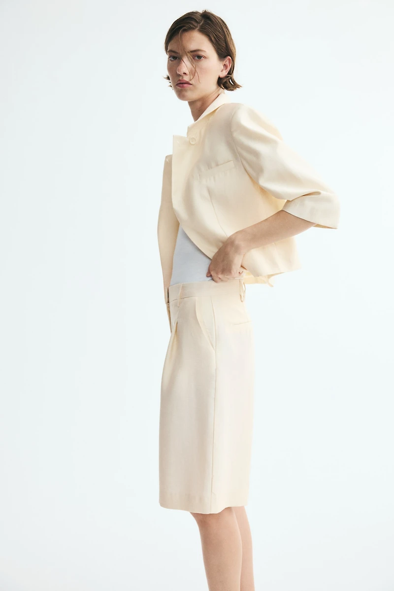 Lyocell-Blend Bermuda Shorts
