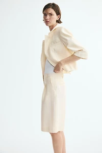 Lyocell-Blend Bermuda Shorts