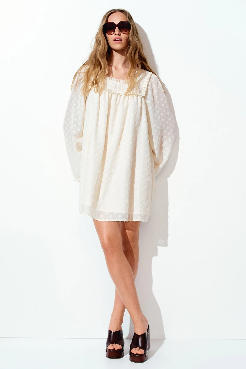 Sheer Plumeti Dress