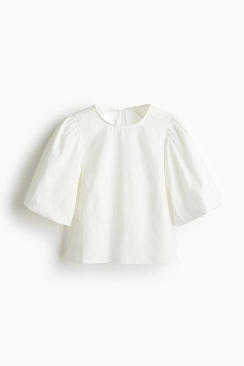 Blouse à manches bouffantes