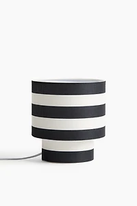 Petite lampe de table habillée de textile