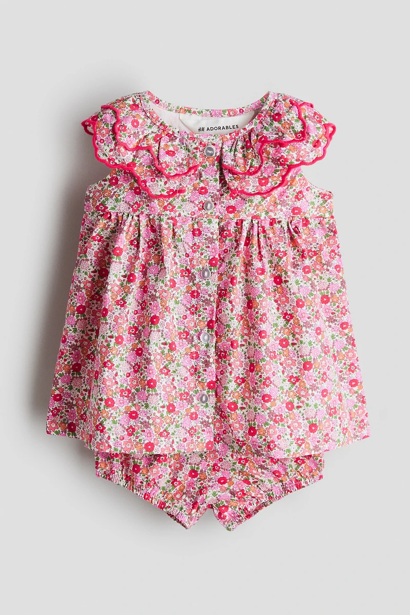 Ensemble imprimé 2 pièces en coton