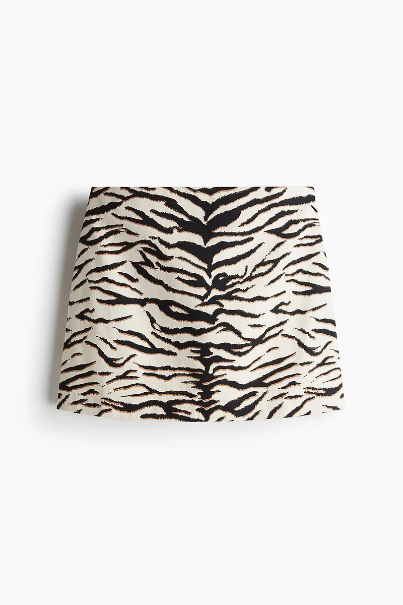 Twill Mini Skirt