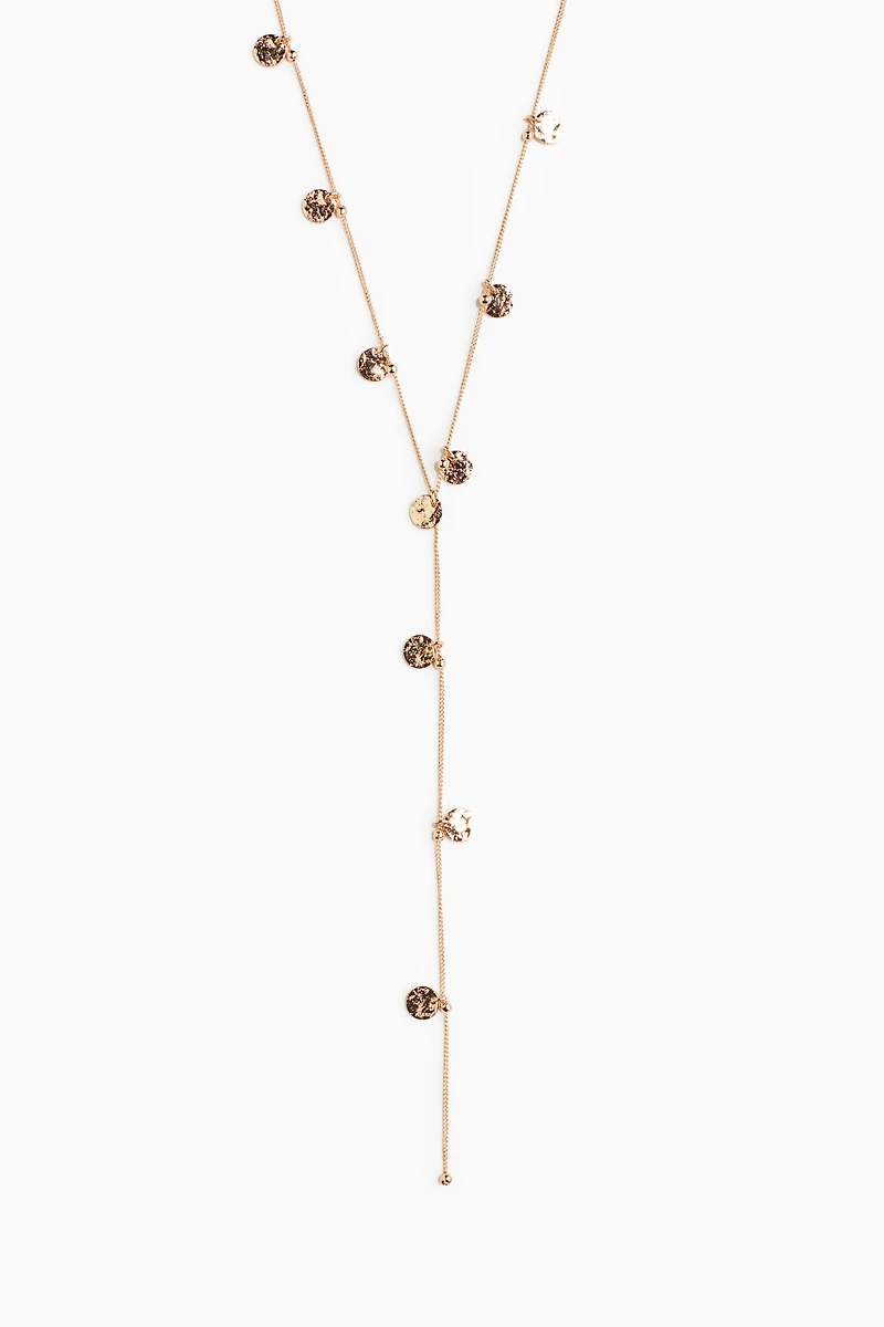 Y-Shaped Charm Necklace