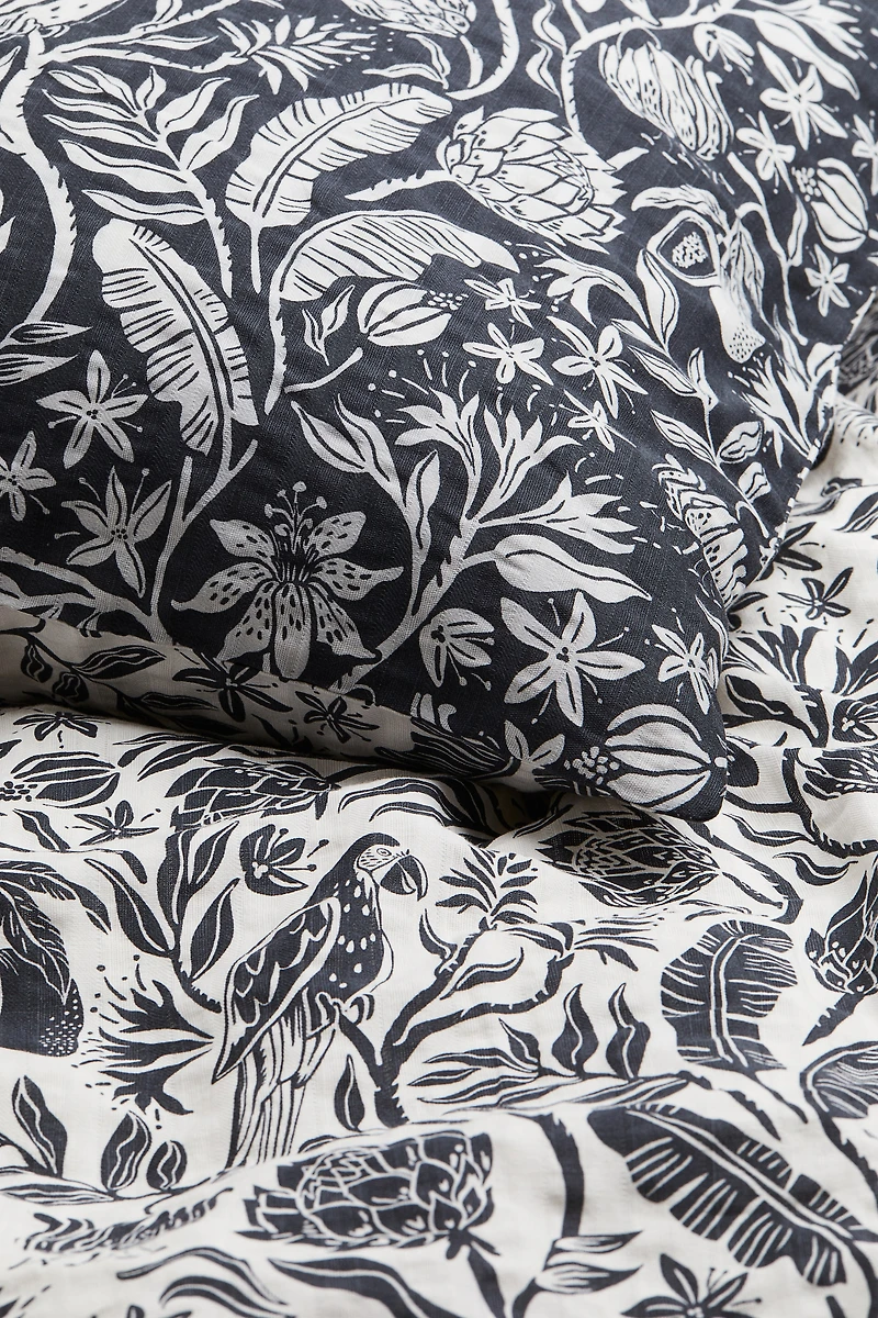 Seersucker Twin Duvet Cover Set