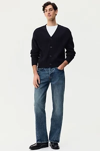 Relaxed-Fit Rib-Knit Cardigan