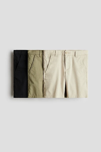 3-Pack Cotton Chino Shorts