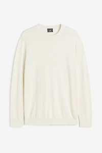 Slim Fit Fine-knit Cotton Sweater