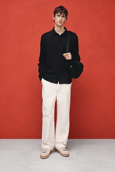 Regular Fit Waffled Shirt