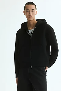 Loose-Fit Scuba Hooded Jacket