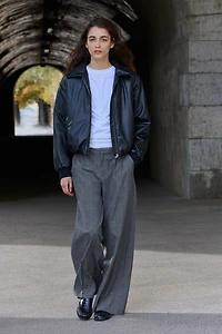 Wide-Leg Dress Pants