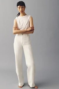 Jean large taille haute