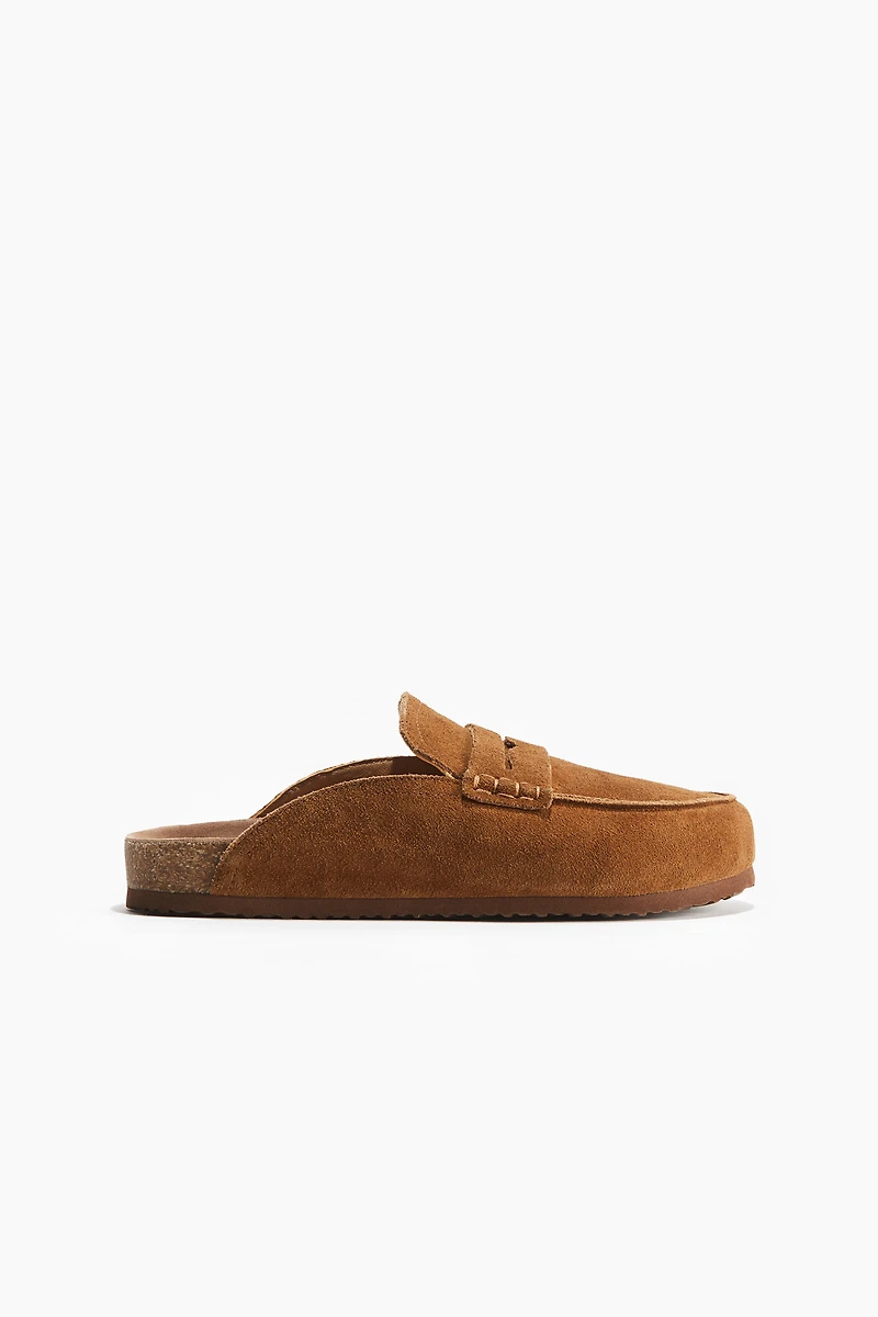 Leather Mule Loafers