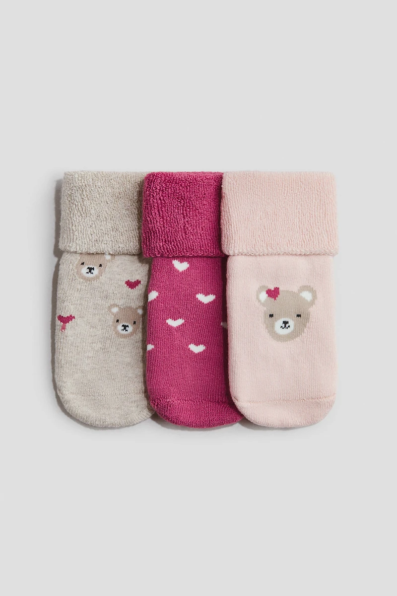 3-Pack Terry Socks
