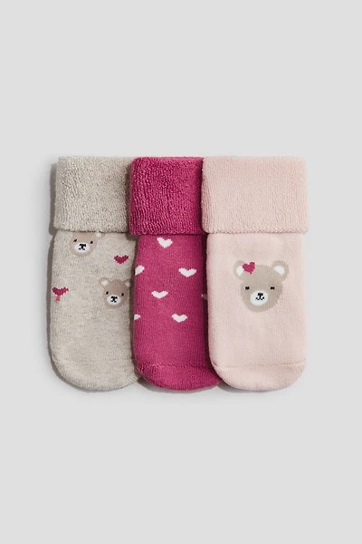 3-Pack Terry Socks