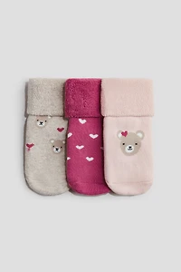 3-Pack Terry Socks