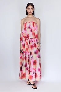Chiffon Bandeau Dress