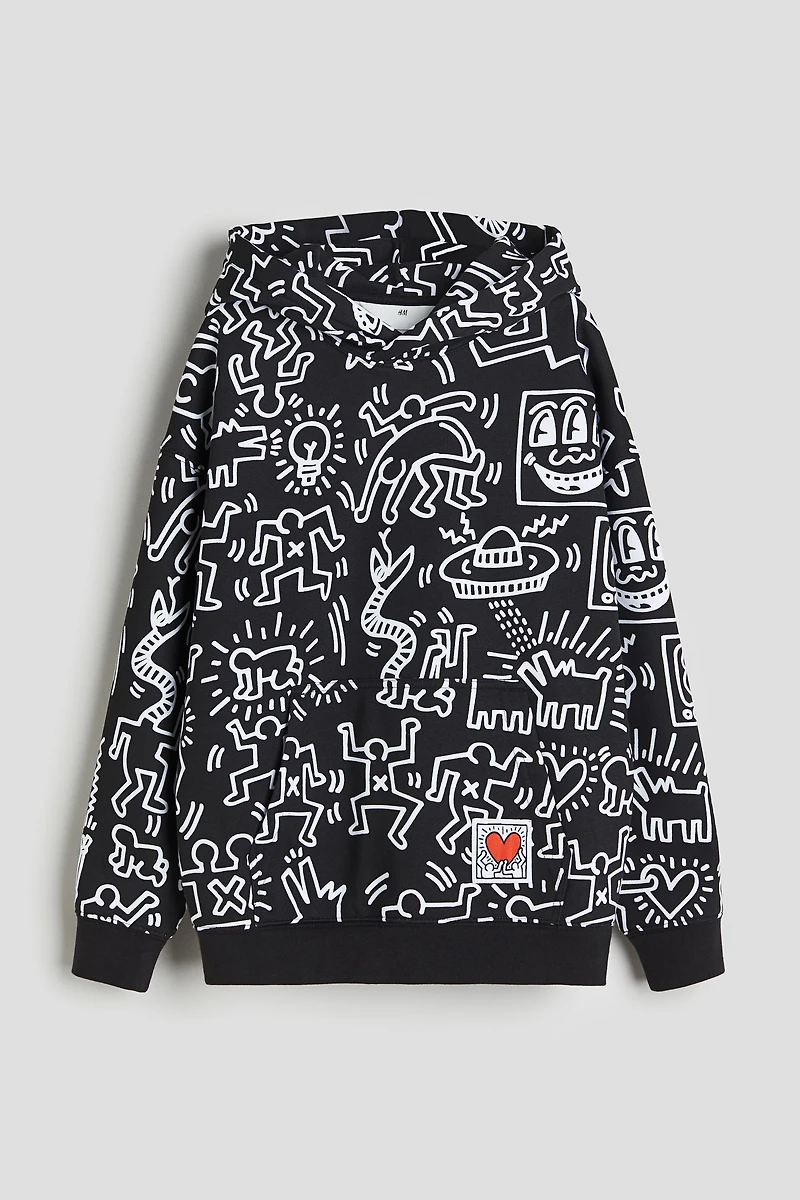 Hoodie with Motif