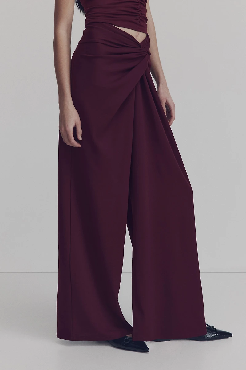 Twisted-Detail Pants