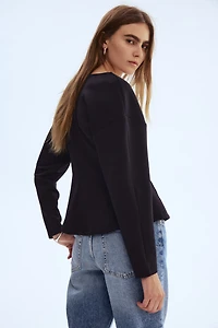 Defined-Waist Scuba Top