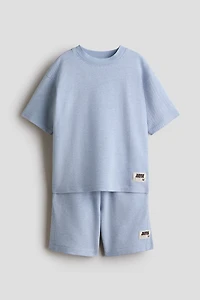 2-Piece Textured Jersey Set