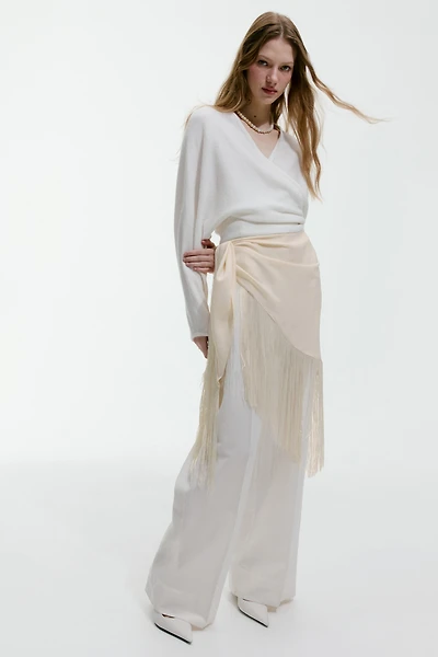 Fringe-Trimmed Scarf