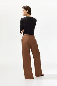 Pantalon chic à jambes larges