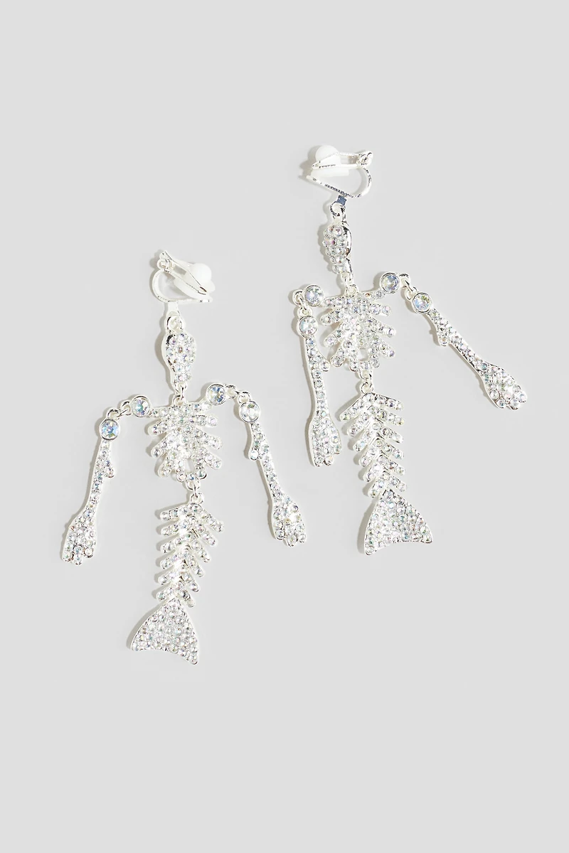 Pendant Clip Earrings