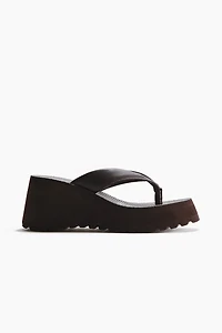 Wedge-Heeled Flip-Flops